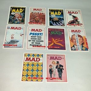 Mad magazine Collector trading cards 1992  incomplete set of 10